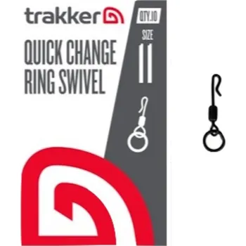 TRAKKER PRODUCTS - Obratlík s kroužkem Quick Change Ring Swivel vel. 11 10 ks