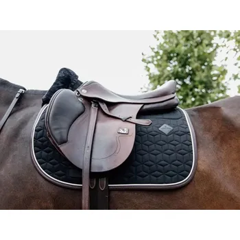 Podsedlová dečka KENTUCKY Skin Friendly - Star Quilting - černá, VS/FULL