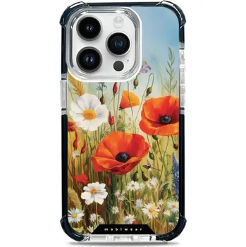 Pouzdro na mobilní telefon Odolný obal Mobiwear MagSafe Elite Bumper - Apple iPhone 14 Pro - D010D Letní louka (Odolný kryt, pouzdro, obal Mobiwear Elite Bumper na mobil Apple iPhone 14 Pro - D010D Letní louka, materiál Plast + TPU silikon + kov - zesílená ochrana telefonu, podpora