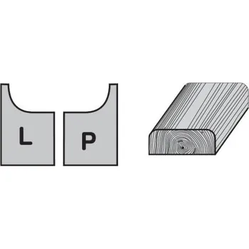 Frézka Tvarový nůž radiusový - vydutý 1/4, R3 P