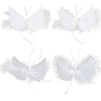 Vánoční dekorace Andělská křídla 9 x 6 cm, 2 ks