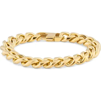 Náramek 10mm řetízkový náramek ve zlaté barvě - Lucleon