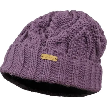 Čepice Bontis Dámská zimní čepice s otočeným lemem - Pudrově fialková | uni