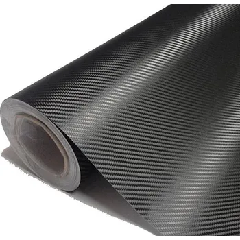 Samolepicí dekorace na vozidlo Folie carbon 3D 127 x 30 cm černá