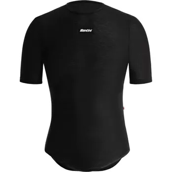cyklistický dres Funkční triko SANTINI Dry Black - XL/XXL