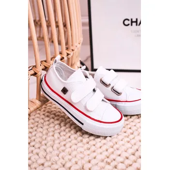 Dívčí obuv Dětské Tenisky Na Suchý Zip BIG STAR HH374200 Barva: Bílá, Velikost: 18