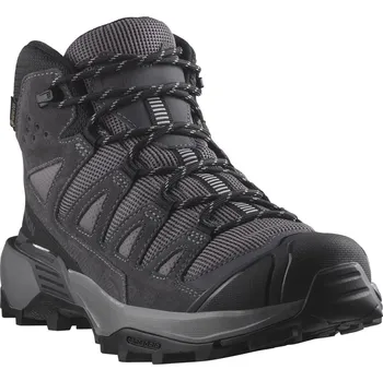 Dámská treková obuv Salomon X Ultra 360 Leather Mid GTX W L47571100 - shark nine/iron/cloud gray 40 2/3
