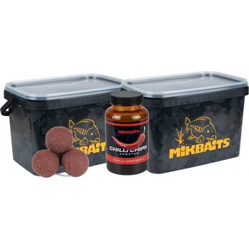 Mikbaits Chilli Chips boilie 2 x 2,5kg - Chilli Mango + Booster ZDARMA 20 + 24mm