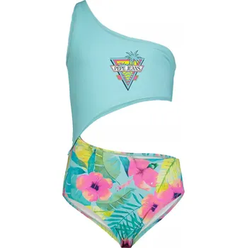 Dívčí plavky Pepe Jeans Dívčí plavky MARTINA SWIMSUIT Barva: tyrkysová, Velikost: 16 LET