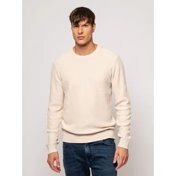 Pánský svetr Heavy Tools pánský svetr Helvet krémový Velikost: L