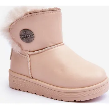 Dětská sportovní obuv Dětské zimní boty s vyplněním kožešinou Big Star MM374084 Barva: Béžová, Velikost: 34