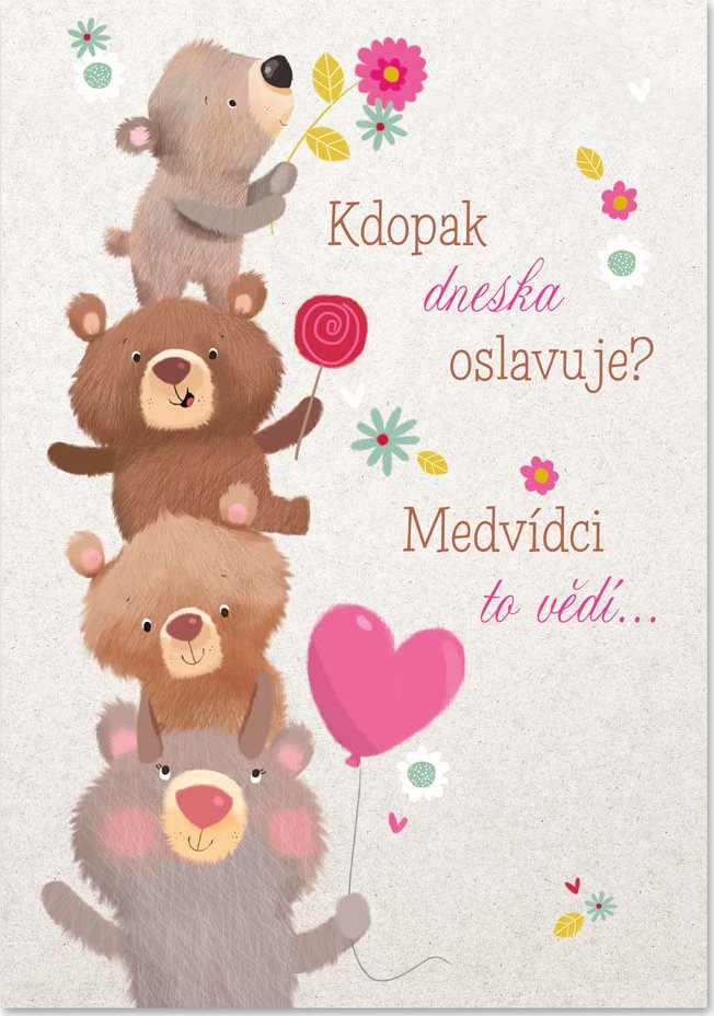 Blahopřání - Medvíďata, Jaroslav Samson Lenk