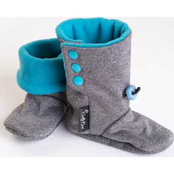 doplněk k dětským nosítkům BellyBoo® Capáčky - All Grey - modré Velikost: 14 cm - od 11. až 18. měsíce