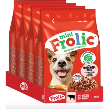 Krmivo pro psa Frolic Mini Hovězí - 4x1,5kg