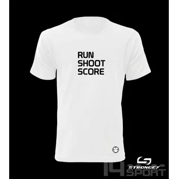 Chlapecké tričko Chlapecké triko STRONGEY RUN SHOOT SCORE, velikost 7 let