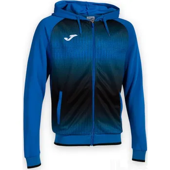 Pánská mikina Mikina JOMA TIGER V, barva modrá - černá, velikost 3XS