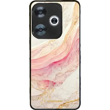Pouzdro na mobilní telefon Lesklý kryt Mobiwear Glossy - Xiaomi Poco F6 5G - G027G - Růžový a zlatavý mramor (Prémiové lesklé pouzdro, obal, kryt Mobiwear Glossy na mobil Xiaomi Poco F6 5G - G027G - Růžový a zlatavý mramor, materiál Plast + TPU silikon - krytí po všech stranách,)