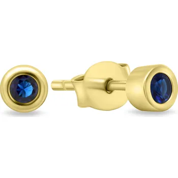 Náušnice Brilio Silver Nadčasové pozlacené náušnice s modrými zirkony EA609YB + 2 měsíce na vrácení zboží