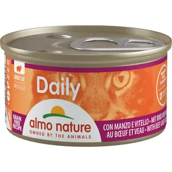 Krmivo pro kočku Almo Nature Daily Menu - Pěna s hovězím a telecím 85g (odběr 24 ks)