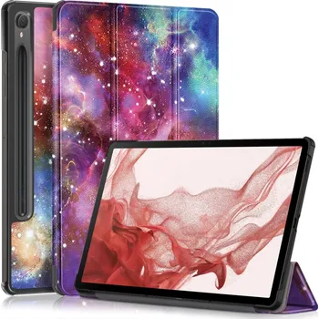 Pouzdro na tablet Print chytré zavírací pouzdro na Samsung Galaxy Tab S9/Tab S10 - vesmír
