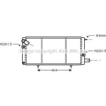 Chladič motoru Chladič, chlazení motoru, , 130038, 130039, 1300H6, 1300H7, 1300K5, ECAR, 572208A2