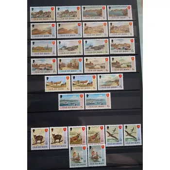 Ostrov Man ** 12/27 u/v, výplatní, obrázky z Manu, r. 1973