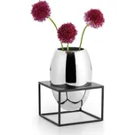 Philippi SOLERO L Designová váza 21 cm ocel nikl