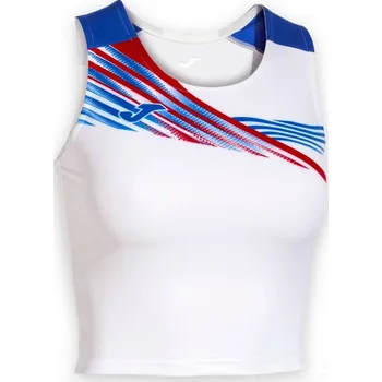Běžecké oblečení Dámský top JOMA ELITE X, barva bílá - modrá, velikost L