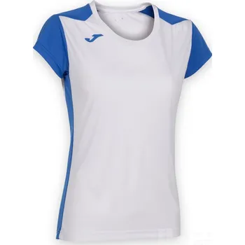 Běžecké oblečení Dámské triko JOMA RECORD II, barva bílá - modrá, velikost M