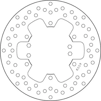 Brzdový kotouč Brzdový kotouč BREMBO 68B407H8 fix YAMAHA YZF-R7 OW-02 1999-2001