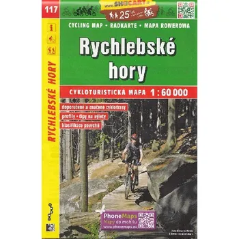 Rychlebské hory 1:60 000 - cyklomapa Shocart číslo 117 - Shocart