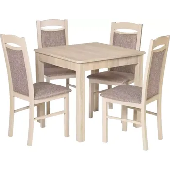 Jídelní set Jídelní sestava Stůl Mark + židle KT 4 Tm. hnědá Doprava ZDARMA.