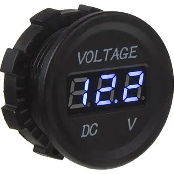 Auto elektroinstalace Digitální voltmetr 5-48V modrý - 34530blue