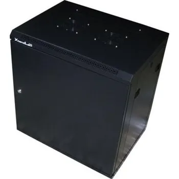 Rozvaděč XtendLan 19" nástěnný rozvaděč 6U 600x450, nosnost 60kg, plné dveře, svařovaný,proti vykradení,černý