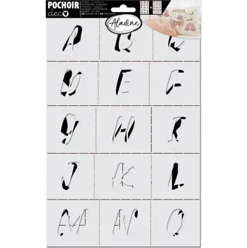 Výtvarná sada Šablona Aladine 20 x 30 cm - Abeceda (velikost S) -