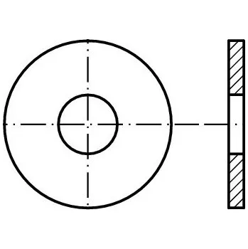 podložka Podložka pro dřevěné konstrukce dle čsn 1727 p33 pevnost 3.6 ( 100HV ) zinek bílý
