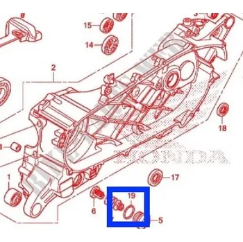Těsnění pro motocykl Honda Zátka oleje - těsnění 91302001020