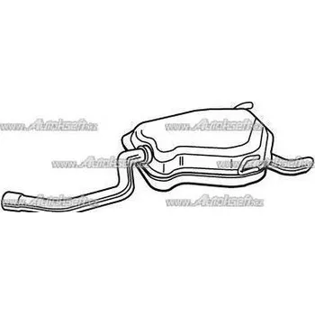 Zadní díl výfuku Starline Koncový díl výfuku 18.27.401