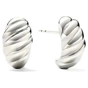 Náušnice Troli Nadčasové dámské náušnice z oceli + 2 měsíce na vrácení zboží