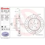 BREMBO Brzdový kotouč XTRA LINE - 316 mm BRE 09.7813.2X