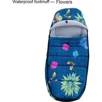 Fusak Voděodolný zimní fusak pro miminka do kočárku nebo golfek s vložkou nebo bez Varianta: Flowers