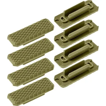 Airsoft JJ Airsoft Nylonové krytky M-LOK Typ 1 (8 ks) - TAN