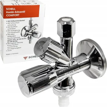 Ventil Rohový ventil Schell 1/2'' mosazný s atestem pro pitnou vodu