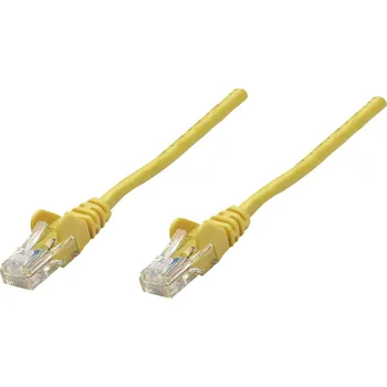 Datový kabel Intellinet 318969 RJ45 síťové kabely, propojovací kabely CAT 5e U/UTP 1.00 m žlutá 1 ks