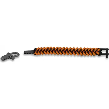 Náramek Albainox Náramek Paracord s kovovou sponou orange