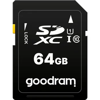 Paměťová karta GOODRAM SDXC karta 64GB (R:100/W:10 MB/s) UHS-I Class 10