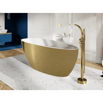 Vana Vana GOYA 160x70 cm volně stojící zlatá, VANSAL16GLAM01