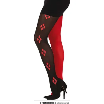 Karnevalový doplněk Guirca Dámské punčocháče Harley Quinn