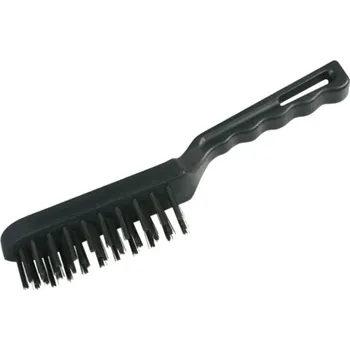 Drátěný kartáč Kartáč ocelový, 4-řadý, 25cm, ocel, plastová rukojeť, 1070, STREND PRO