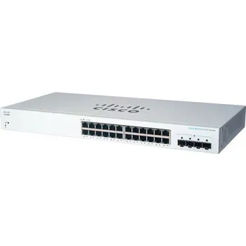 Síťový prvek Cisco switch CBS220-24T-4G (24xGbE,4xSFP,fanless)